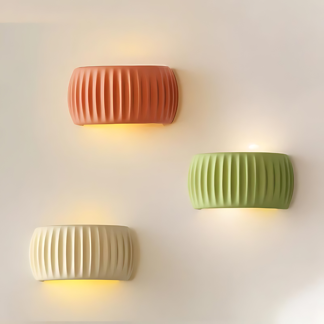 Artistic Wall Sconce | Modern Wall Lamp | Unique Macaron Shape Light | Soft Diffused Wall Lights | Contemporary Wall Sconce for Home 1