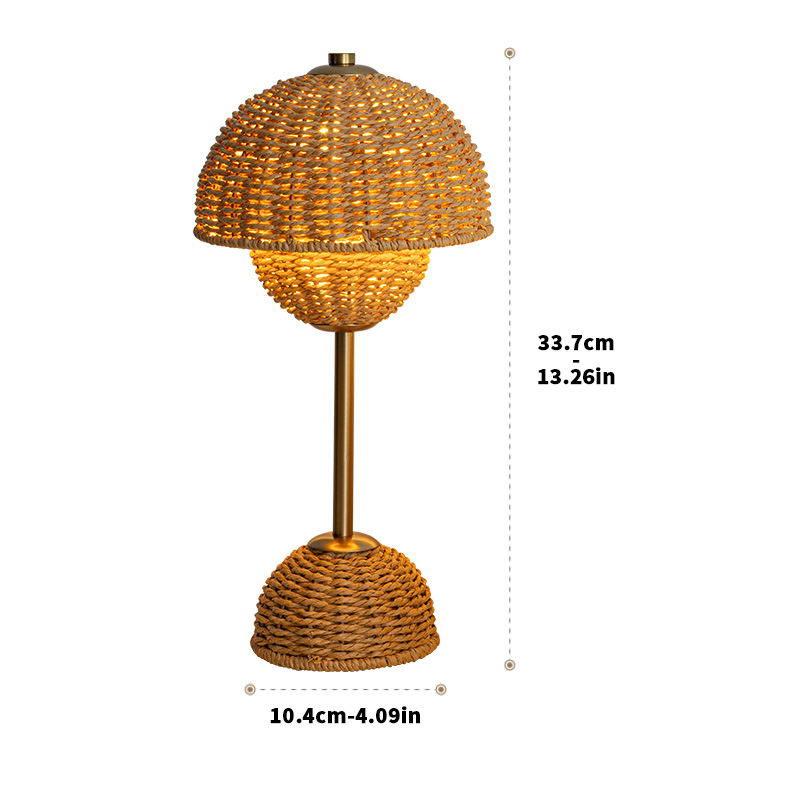 Bamboo LED Table Lamp with USB Power – Eco-Friendly Bedside and Desk Lamp for Bedroom Ambiance 6