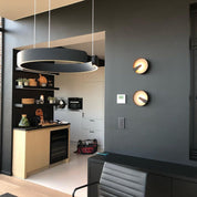 Black Pendant Light | Modern Hanging Lights | Kitchen Pendant Lighting | Elegant LED Ceiling Fixture | Stylish Minimalist Pendant for Home 3