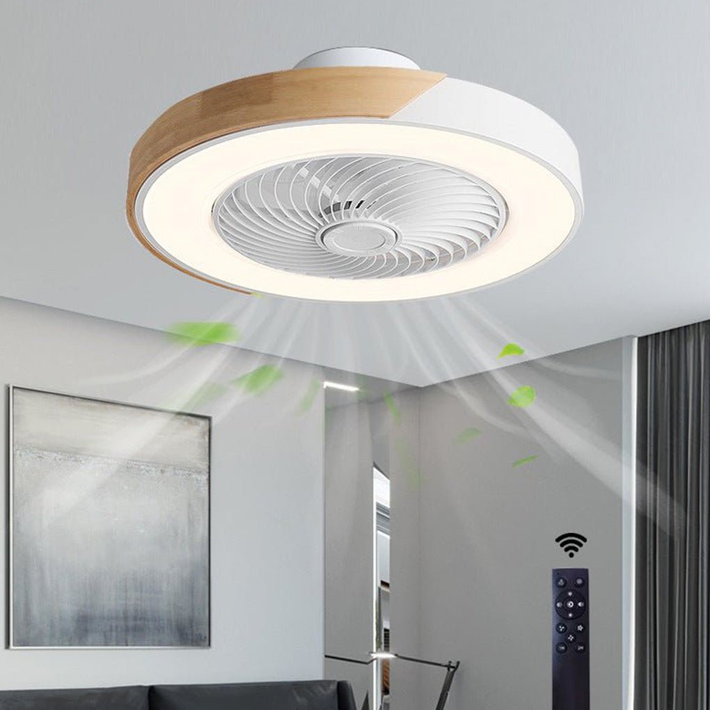 Bladeless Ceiling Fan with Lights | Modern Ceiling Fans with Remote | Integrated LED Ceiling Light | Quiet Operation Ceiling Fan | Stylish Home Lighting Solution 1