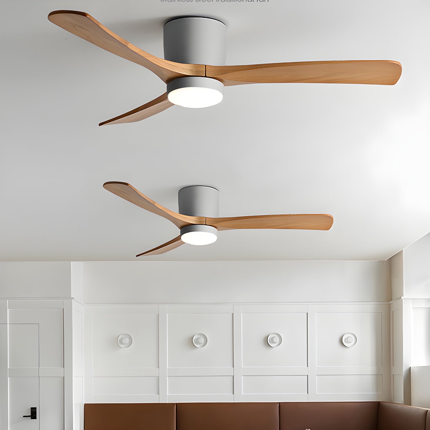 Ceiling Fan with Lights and Remote | Modern Ceiling Fan | Energy-Efficient LED Fixture | Stylish Fan with Light | Natural Wood Blade Ceiling Light for Home 5
