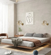 Elegant Wall Sconce | Ribbed Glass Wall Light | Modern Sconce Fixture | Soft Ambient Wall Lamp | Premium Gold Wall Sconce for Home 6