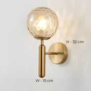 Handcrafted Glass Wall Light | Elegant Wall Sconces | Modern LED Wall Lamp | Stylish Bathroom Wall Lights | Mid-Century Lighting Fixture 9