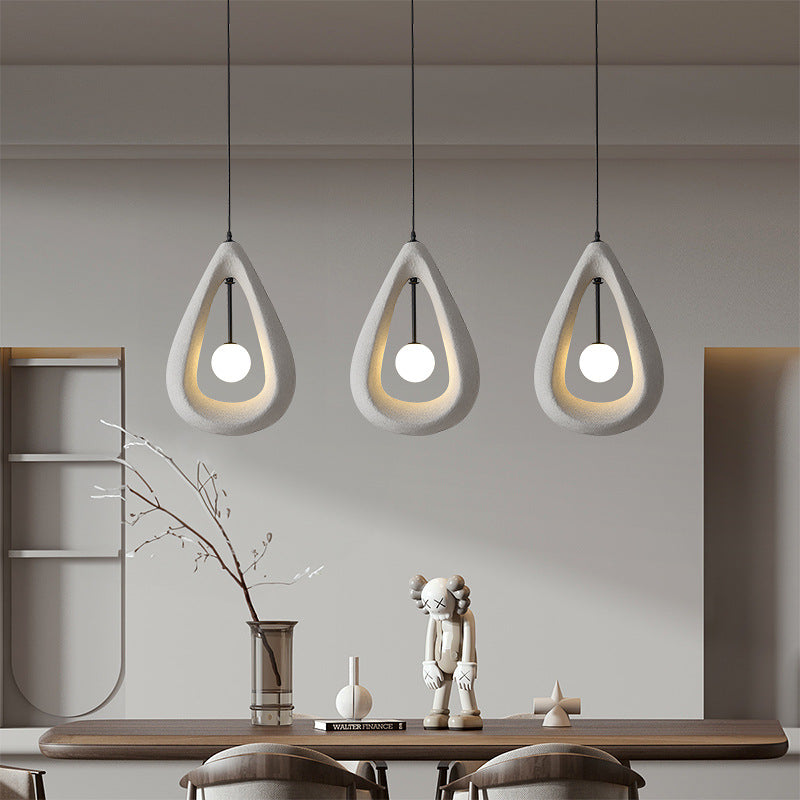 Japandi Pendant Light | Modern Kitchen Pendant Lighting | Elegant Hanging Lights | Minimalist Oval LED Fixture | Stylish Pendant Light for Home 3