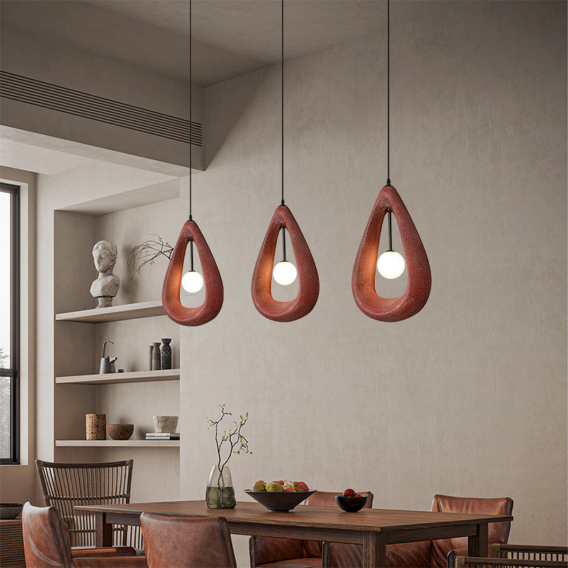 Japandi Pendant Light | Modern Kitchen Pendant Lighting | Elegant Hanging Lights | Minimalist Oval LED Fixture | Stylish Pendant Light for Home 4