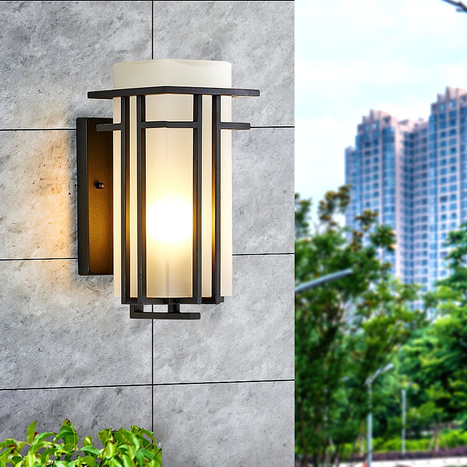 Linden Outdoor Wall Lamp – Elegant Iron Exterior Wall Light with LED Compatibility, Moisture Resistant for Outdoor Use 0