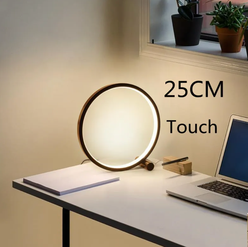 Minimalist Table Lamp | Dimmable Bedside Lamp | Touch Control Desk Light | Modern LED Table Lamp | LightCircle Touch Control Lamp 5