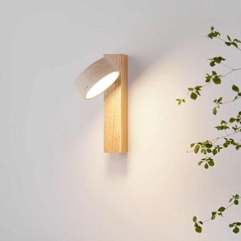 Minimalist Wall Lamp | Off-White Wall Sconce | LED Wall Lights Indoor | Elegant Travertine Lighting | Wabi Sabi Wall Lamp for Home 6