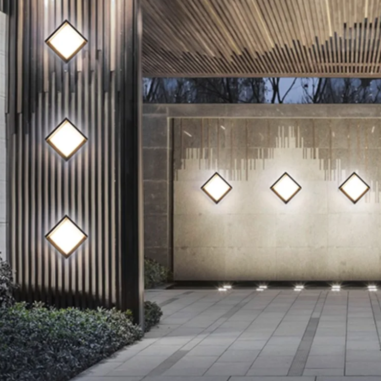 Modern Aluminum Outdoor Wall Light with Motion Sensor – Waterproof LED Exterior Wall Lantern for Garden and Patio 2