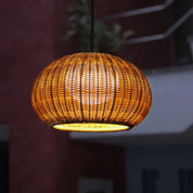 Modern Bamboo Pendant Light | Adjustable Kitchen Pendant Lighting | Handwoven Hanging Lights | Cozy LED Ceiling Fixture | Elegant Bamboo Lighting for Home 5
