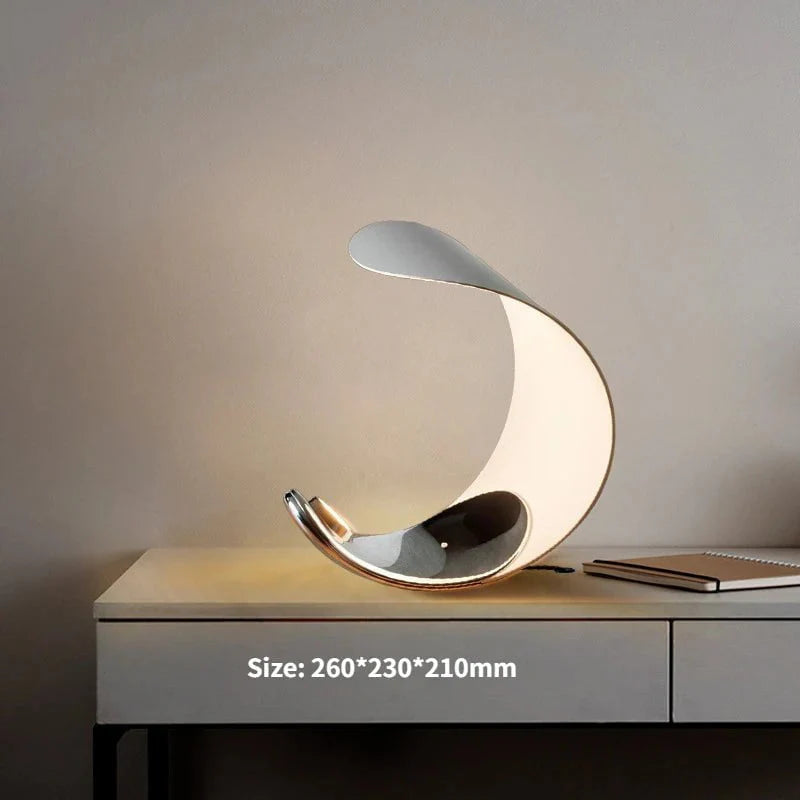 Modern Desk Lamp | Stylish LED Light Fixture | Energy-Efficient Lighting | Curved Design Table Lamp | Nova Curve Lamp for Home Office 3