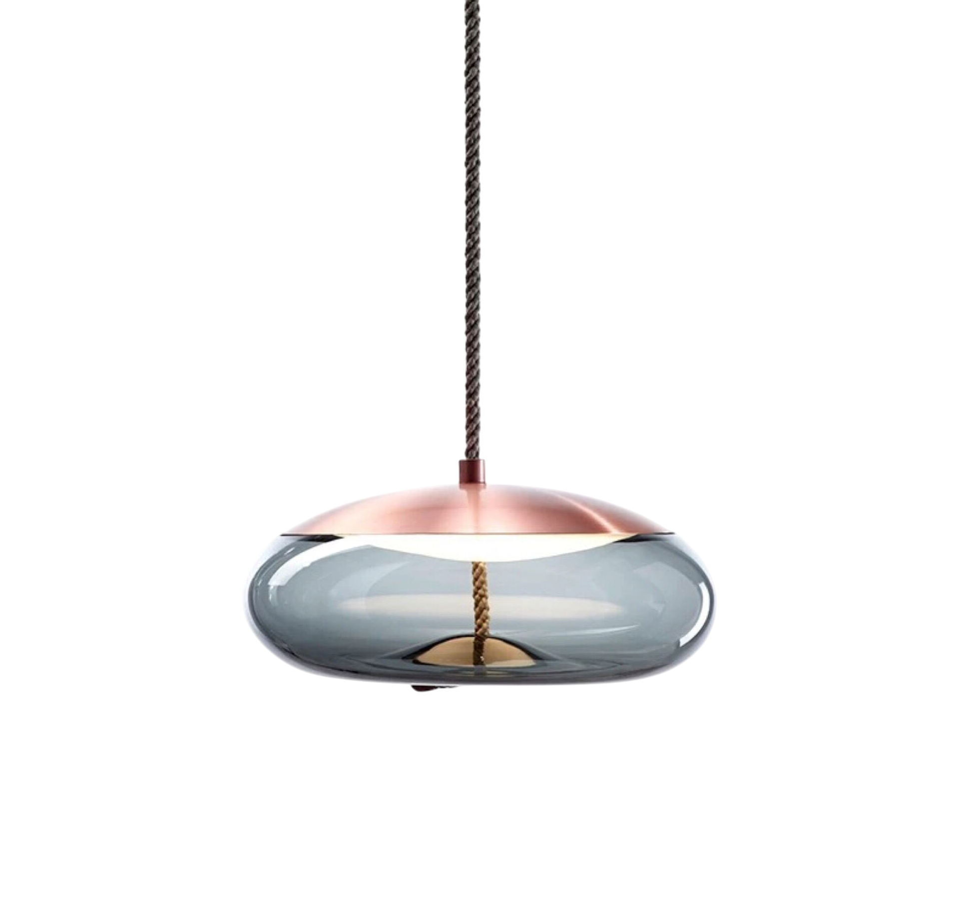 Modern Glass Pendant Light | Adjustable Kitchen Pendant Lighting | Elegant Hanging Fixture | Vintage Style Ceiling Lamp | Hempoiré Rose Gold Pendant Light 7