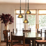 Modern Glass Pendant Light | Artistic Kitchen Pendant Lighting | Spiral Ceiling Fixture | Unique Hanging Light | Glim Creative Starry Sky Pendant 2