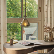 Modern Glass Pendant Light | Artistic Kitchen Pendant Lighting | Spiral Ceiling Fixture | Unique Hanging Light | Glim Creative Starry Sky Pendant 3