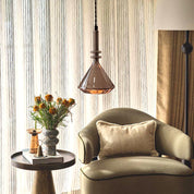 Modern Glass Pendant Light | Artistic Kitchen Pendant Lighting | Spiral Ceiling Fixture | Unique Hanging Light | Glim Creative Starry Sky Pendant 4