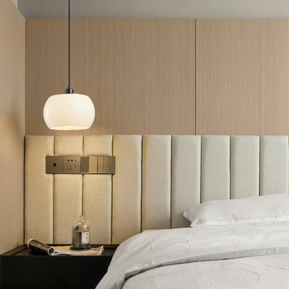 Modern Glass Pendant Lighting | Minimalist Hanging Lights | Adjustable Kitchen Pendant Lamp | Elegant Ceiling Fixture | Contemporary Pendant Light for Home 3