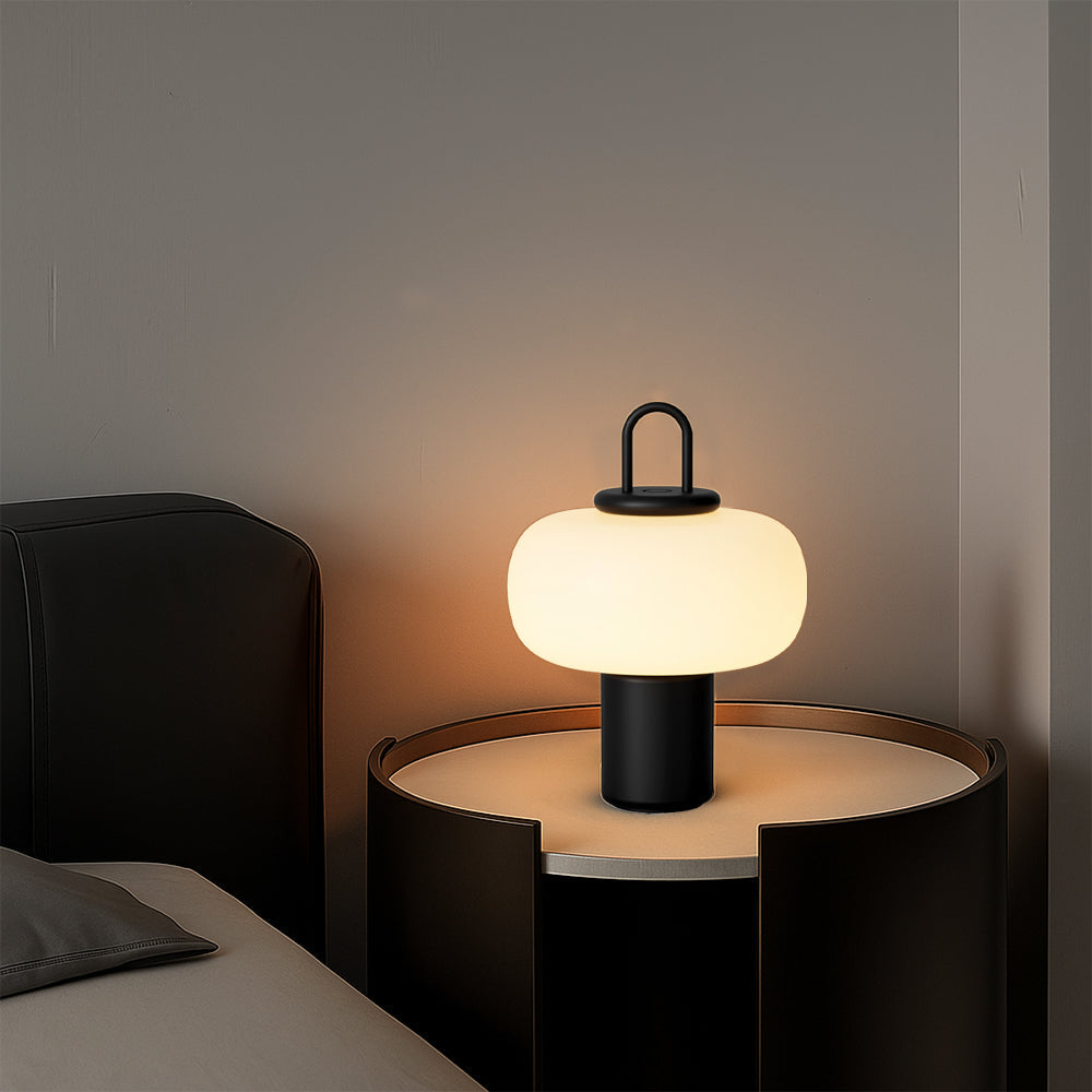 Modern Glass Table Lamp | Nordic Bedside Lamps | Minimalist Nightstand Light | Elegant Bedroom Fixture | Stylish LED Lighting for Home 2