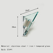 Modern Glass Wall Sconce | Unique Triangle Wall Lamp | Decorative Wall Lights | Stylish Sconce Lighting | Elegant Wall Fixture for Home 0