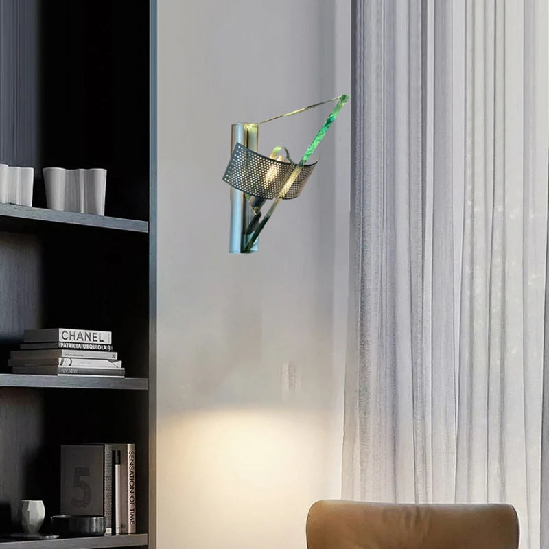 Modern Glass Wall Sconce | Unique Triangle Wall Lamp | Decorative Wall Lights | Stylish Sconce Lighting | Elegant Wall Fixture for Home 4