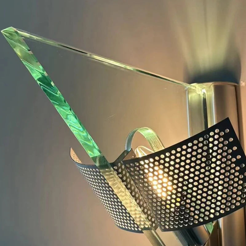Modern Glass Wall Sconce | Unique Triangle Wall Lamp | Decorative Wall Lights | Stylish Sconce Lighting | Elegant Wall Fixture for Home 6