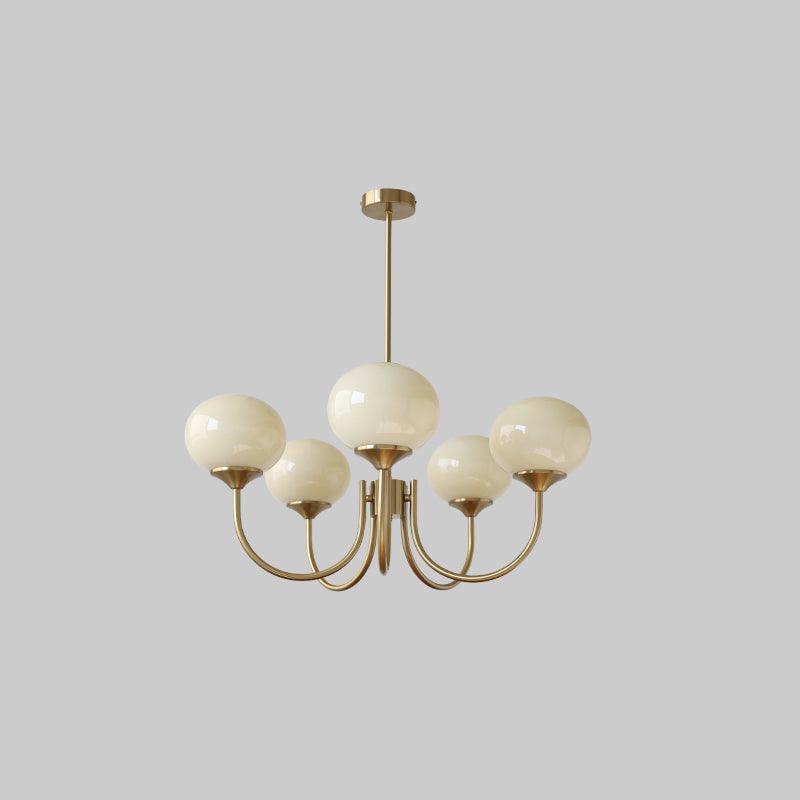 Modern Gold Chandelier | Elegant Ceiling Light Fixture | Stylish Hanging Light | Chic Indoor Lighting | Pink and Gold Chandelier for Home 14