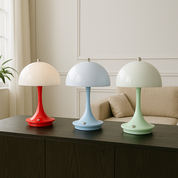 Modern Mushroom Table Lamp | Cordless LED Accent Light | Battery Operated Lamp | Vintage Inspired Table Light | Stylish Home Decor Lamp 1