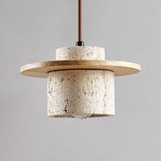 Modern Pendant Light | Adjustable Kitchen Pendant Lighting | Energy-Efficient Hanging Fixture | Retro Ceiling Light | Elegant Travertine Pendant Lamp 4