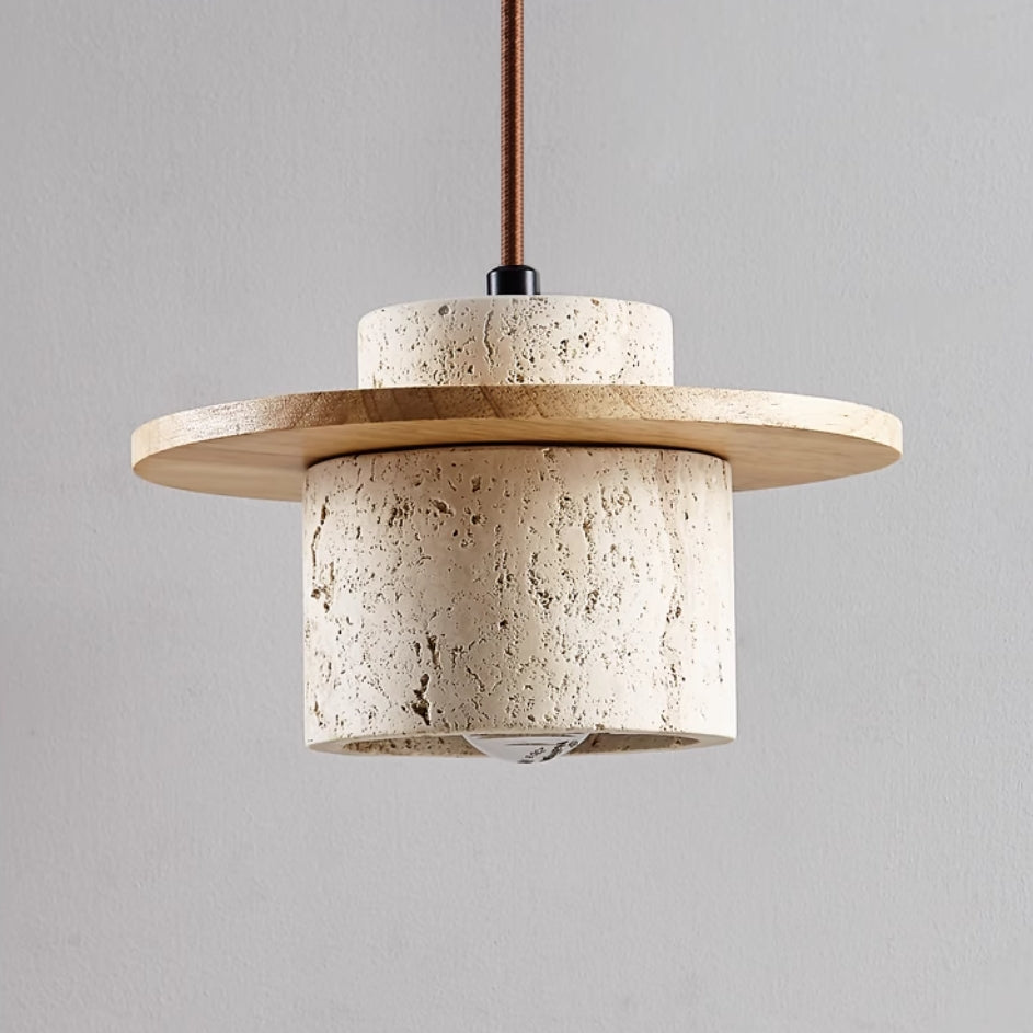 Modern Pendant Light | Adjustable Kitchen Pendant Lighting | Energy-Efficient Hanging Fixture | Retro Ceiling Light | Elegant Travertine Pendant Lamp 4