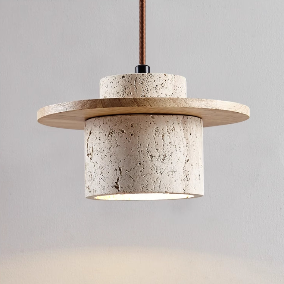 Modern Pendant Light | Adjustable Kitchen Pendant Lighting | Energy-Efficient Hanging Fixture | Retro Ceiling Light | Elegant Travertine Pendant Lamp 6