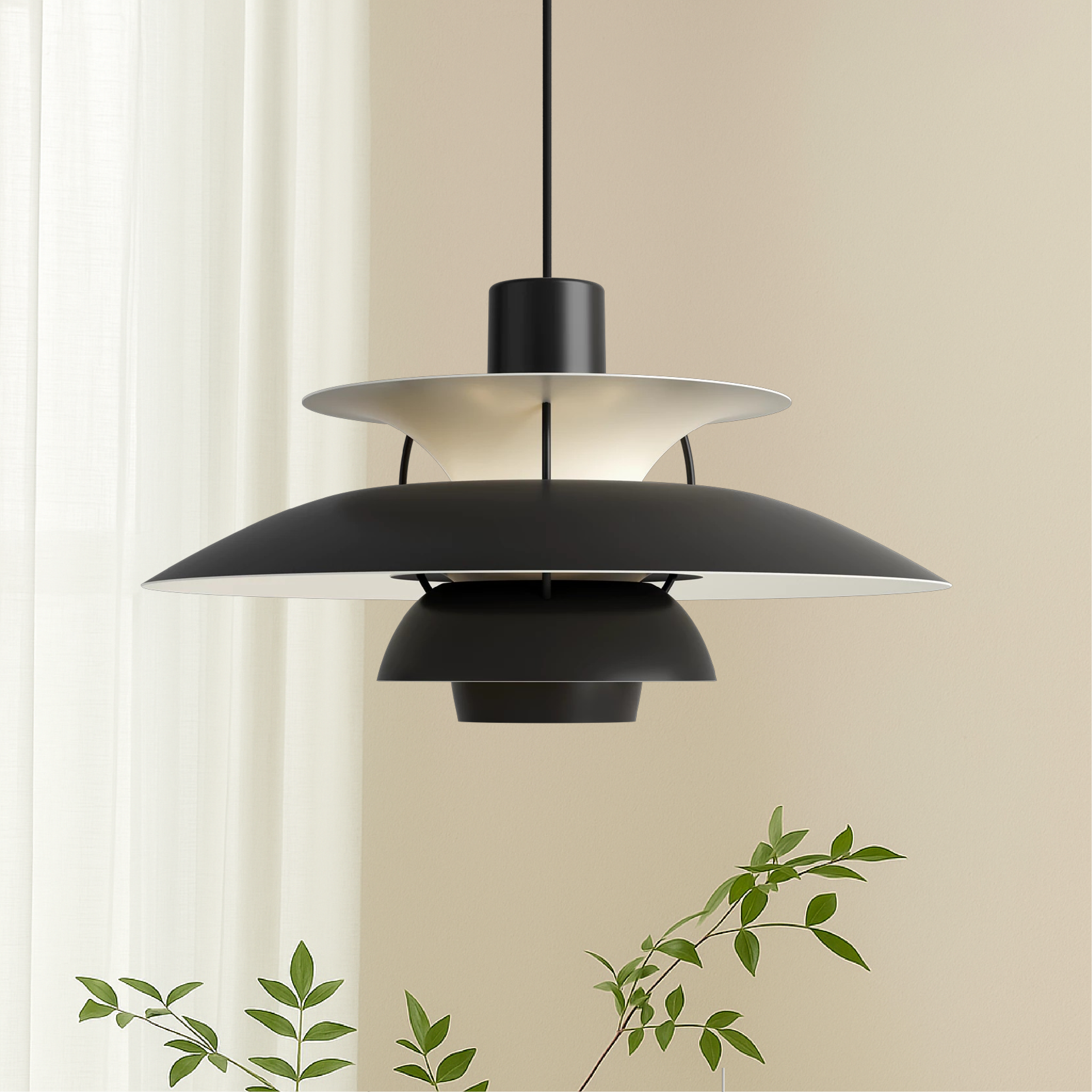 Modern Pendant Light | Kitchen Island Lighting Fixture | Minimalist Hanging Lights | Contemporary LED Pendant | Elegant Aluminum Ceiling Lamp 0