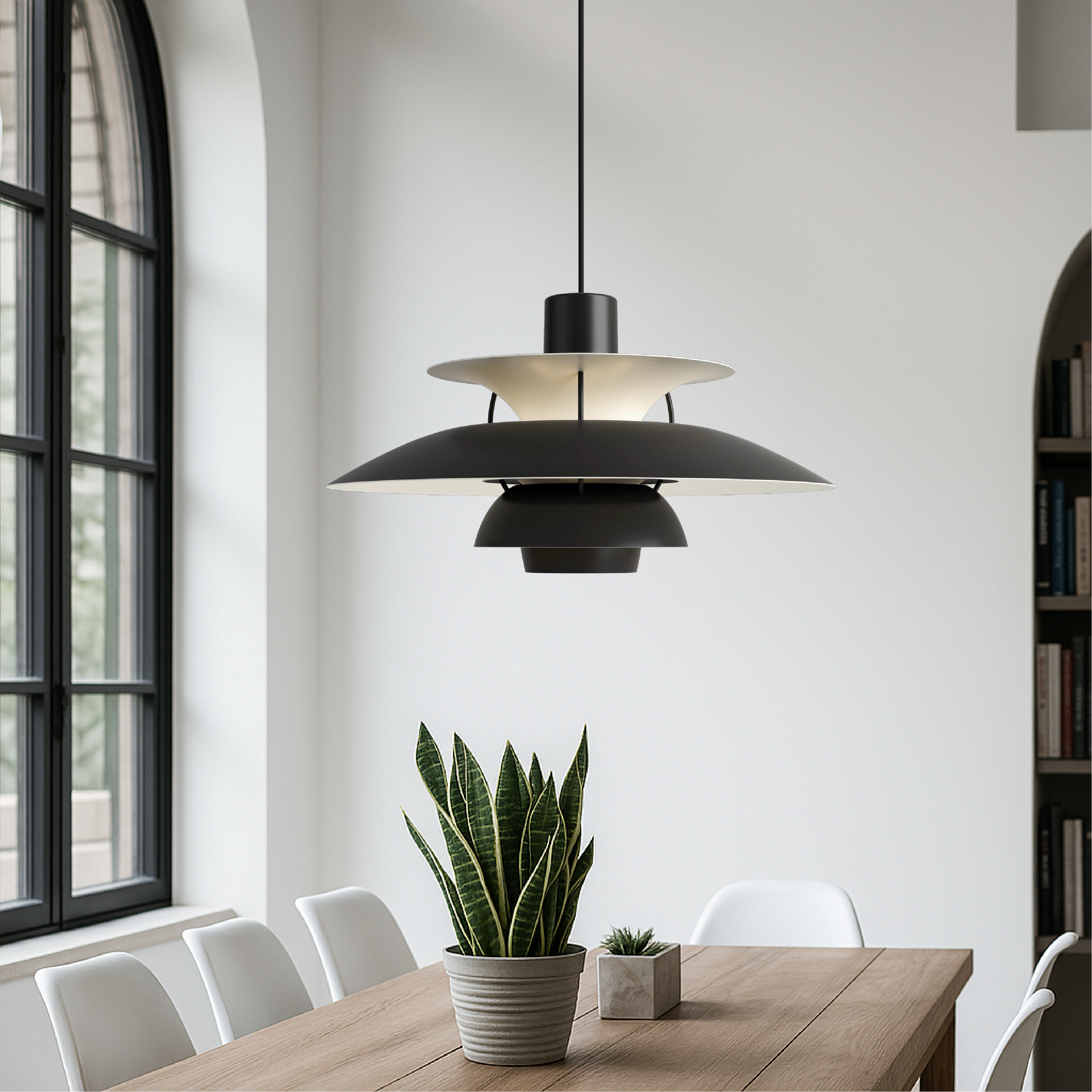 Modern Pendant Light | Kitchen Island Lighting Fixture | Minimalist Hanging Lights | Contemporary LED Pendant | Elegant Aluminum Ceiling Lamp 3