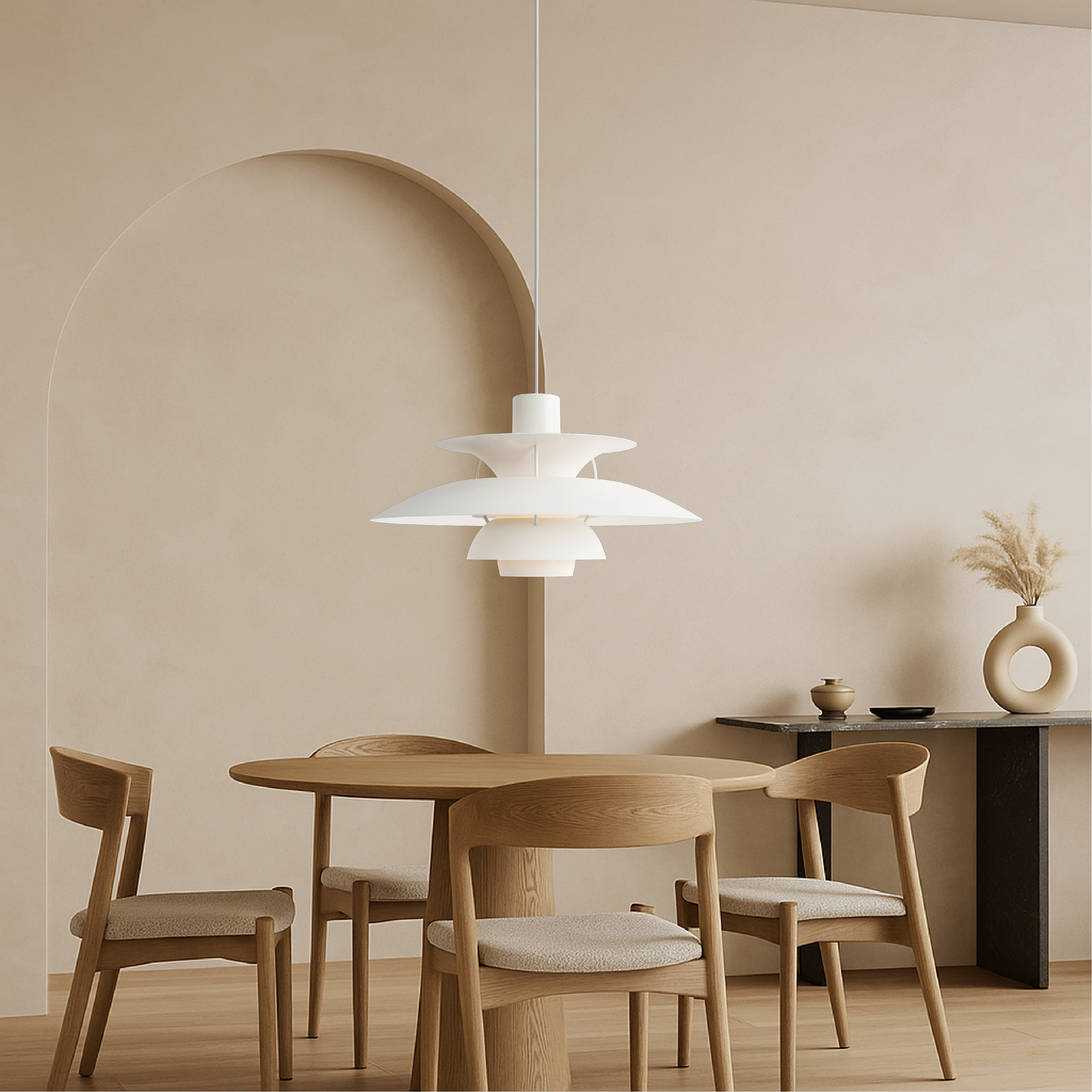 Modern Pendant Light | Kitchen Island Lighting Fixture | Minimalist Hanging Lights | Contemporary LED Pendant | Elegant Aluminum Ceiling Lamp 5