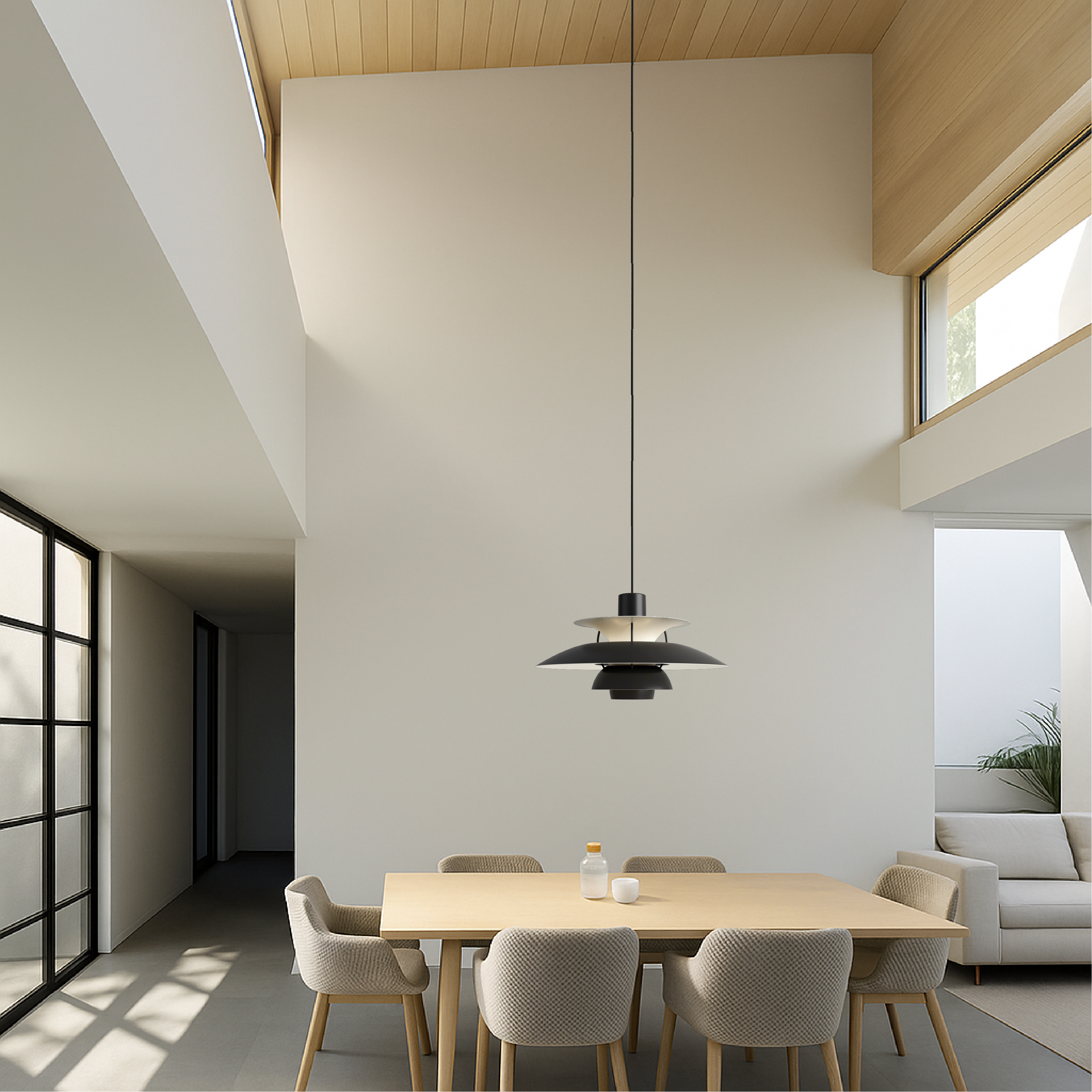 Modern Pendant Light | Kitchen Island Lighting Fixture | Minimalist Hanging Lights | Contemporary LED Pendant | Elegant Aluminum Ceiling Lamp 6