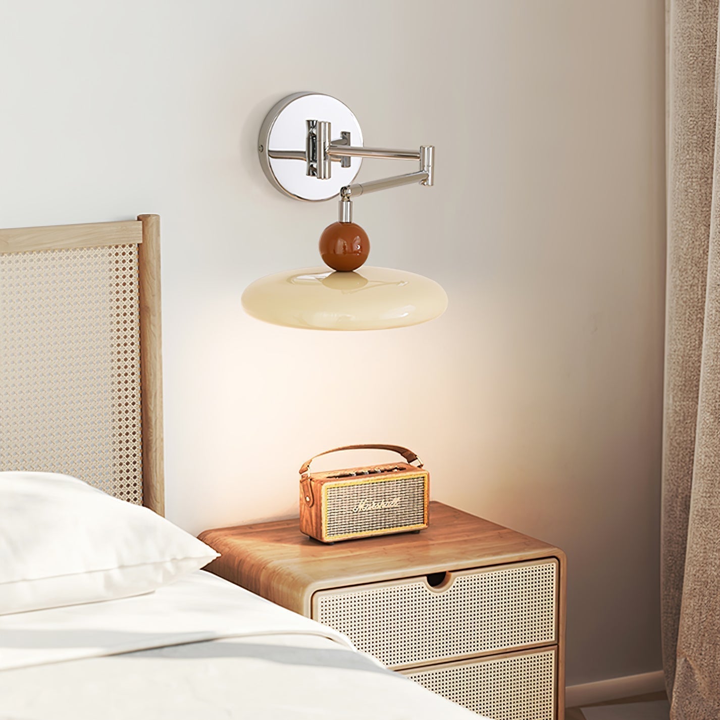 Modern Wall Lamp | Adjustable Swing Arm Wall Light | Stylish Wall Sconces | LED Reading Fixture | Lola Swing Arm Wall Lamp 3