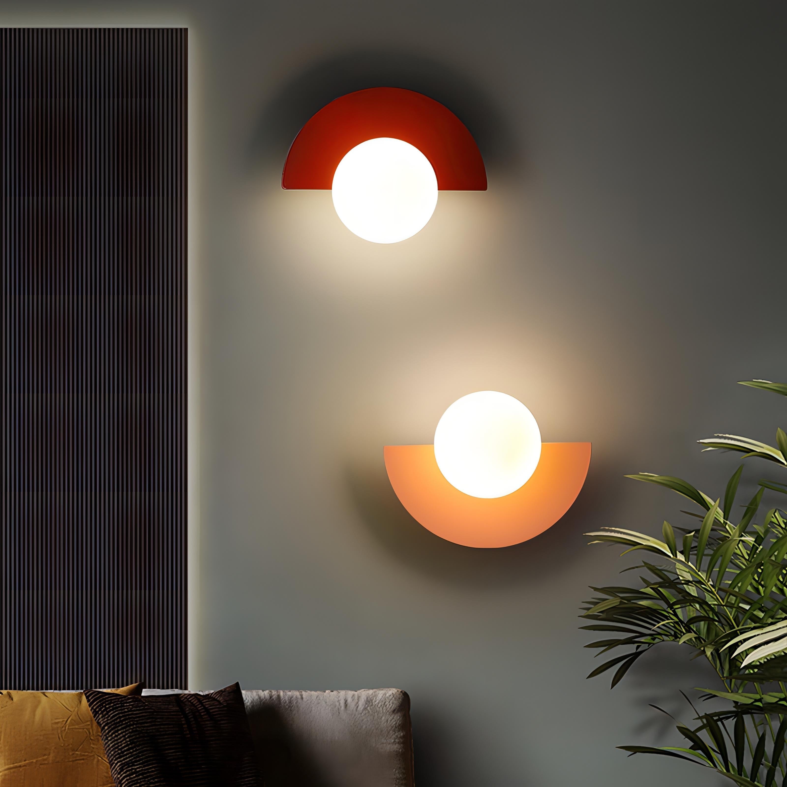 Modern Wall Lamp | Stylish Wall Sconces | LED Wall Lights Indoor | Nordic Design Wall Lighting | Elegant Semicircle Wall Fixture 1
