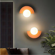 Modern Wall Lamp | Stylish Wall Sconces | LED Wall Lights Indoor | Nordic Design Wall Lighting | Elegant Semicircle Wall Fixture 8