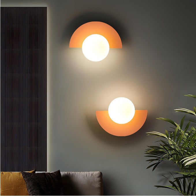 Modern Wall Lamp | Stylish Wall Sconces | LED Wall Lights Indoor | Nordic Design Wall Lighting | Elegant Semicircle Wall Fixture 8