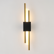 Modern Wall Light Fixture | Elegant Wall Sconces | Minimalist Wall Lamp | Gold and Black Sconce | Stylish Lighting for Home Decor 13