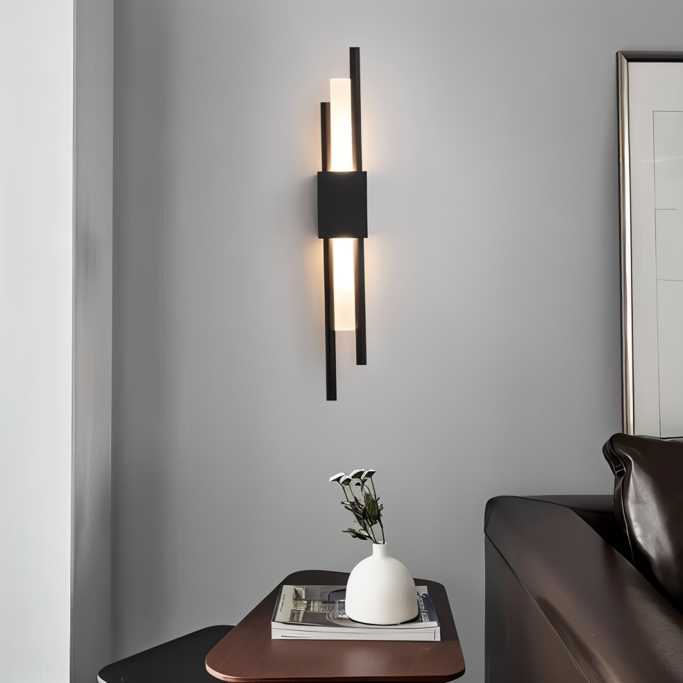 Modern Wall Light Fixture | Elegant Wall Sconces | Minimalist Wall Lamp | Gold and Black Sconce | Stylish Lighting for Home Decor 5