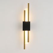 Modern Wall Light Fixture | Elegant Wall Sconces | Minimalist Wall Lamp | Gold and Black Sconce | Stylish Lighting for Home Decor 9
