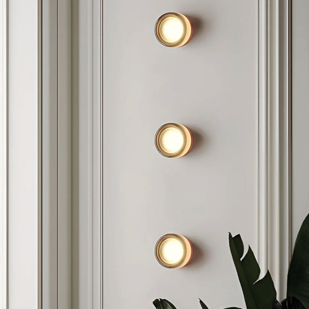 Modern Wall Sconce Light | Stylish Bathroom Wall Lights | Versatile LED Wall Lamp | Compact Acrylic Fixture | Dimple Sconce for Home Decor 3