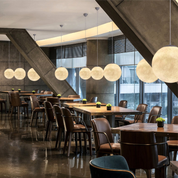 Moon Pattern Pendant Light | Minimalist Bamboo Pendant | LED Hanging Lights | Contemporary Ceiling Fixture | Serene Home Decor Accent 2