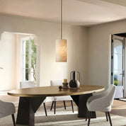 Nordic Alabaster Pendant Light | Modern Ceiling Light Fixture | Stylish Hanging Lights | Elegant Kitchen Pendant Lighting | Unique Hand Carved Lamp 2