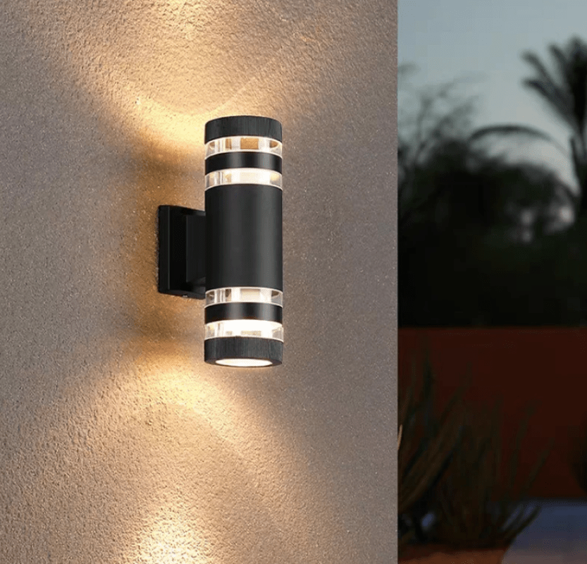 Outdoor Wall Light Sconce | Modern Exterior Wall Lights | Up and Down LED Fixture | Stylish Garden Lighting | Elegant Patio Wall Lamp 2