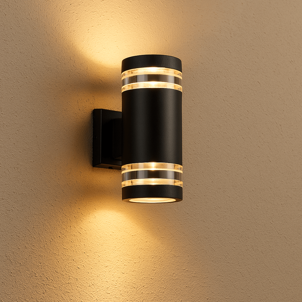 Outdoor Wall Light Sconce | Modern Exterior Wall Lights | Up and Down LED Fixture | Stylish Garden Lighting | Elegant Patio Wall Lamp 7