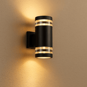 Outdoor Wall Light Sconce | Modern Exterior Wall Lights | Up and Down LED Fixture | Stylish Garden Lighting | Elegant Patio Wall Lamp 7