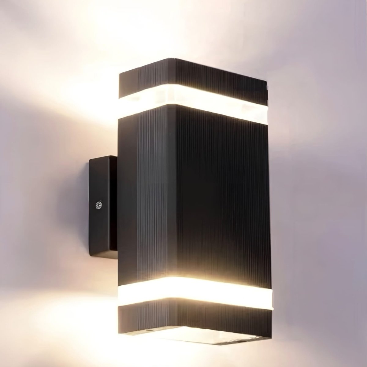 Outdoor Wall Light Sconce | Modern Exterior Wall Lights | Up and Down LED Fixture | Stylish Garden Lighting | Elegant Patio Wall Lamp 9