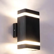 Outdoor Wall Light Sconce | Modern Exterior Wall Lights | Up and Down LED Fixture | Stylish Garden Lighting | Elegant Patio Wall Lamp 9