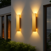 Outdoor Wall Light | Modern Outdoor Wall Lights | Weatherproof LED Wall Lantern | Exterior Wall Lights | Golden Garden Wall Light 1