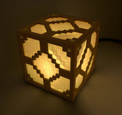 Pixelated RGB Block Lamp | Customizable LED Night Light | 3D-Printed Table Lamp | Unique Gaming Desk Light | Minecraft-Inspired Home Decor 8